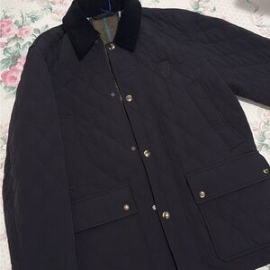 Burberry Men's Quilted Black Jacket
